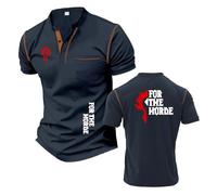 Po.lo hombre Para FOR THE HOR-DE, Absorbe la Humedad, Dry fit, atlético, de Manga Corta, Ideal para deportes, golf y ropa informal, office(Zqinse,L)