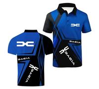 Po.lo Manga Corta Hombre Da.ci-a， Camisetas con Botón Cuello para Running， Ropa Atlético Entrenamiento Respirable para Verano(Slanse,S)