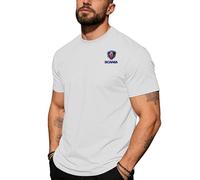 Po.lo Manga Corta SC A. B, Camisa de Po.lo Golf Tenis con Estampado, Camiseta de Verano para Gimnasio Running(White,XXL)