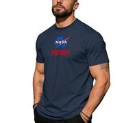 Po.los Hombre Manga Corta N.A.S.A, Moda Cómodo Po.lo Camisa de Tenis de Golf, T-Shirts/Po.los/Vests Hombre Camisetas Outdoor(Navy Blue,3XL)