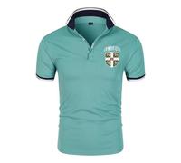 Po.los Hombre Manga Corta University of Ca-mbr-idge, Golf Polos Hombre, Camiseta de Trabajo de Ocio al Aire Libre Ligera, Exteriores(Green,4XL)