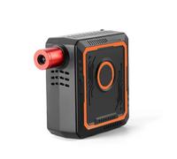 POABCVYD Inflador de neumáticos, Electric Air Inflator Mini Multifunction Recharge Air Pump For Bike Motorbike Airbed Portable Bicycle Tire Electric Pump Bomba de Aire de Doble Uso(Orange)