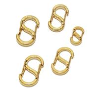 POABXYHD 5-10 Uds Hebilla Tipo S, Cierres de Garra de Langosta a presión, Conectores para Llavero, Gancho mosquetón de Primavera, DIY, fabricación de Joyas, hallazgos para Collares y