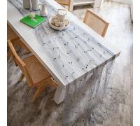 POABXYHD Mantel de Encaje con Bordado Floral de Tul y Flores Pequeñas, Mantel Bohemio de Gasa, Camino de Mesa para Fiestas, Bodas y Cocina - Decoración de Comedor Elegante