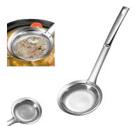 Poached Egg Strainer, Poached Egg Strainer Spoon, Egg Strainer for Poached Eggs, 304 Stainless Steel Fine Mesh Strainers for Kitchen, Easy Clean Skimmer Spoon (M)