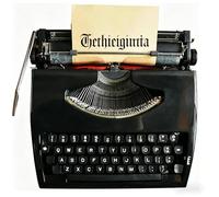 POADGBCN Máquina de Escribir clásica de Estilo Antiguo Máquina de Escribir Manual Vintage para Cartas y Notas Decoración Retro para Escritorio de Oficina en casa(Black)