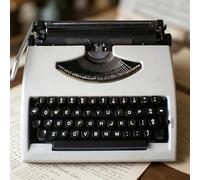 POADGBCN Máquina de Escribir Manual Antigua Clásica máquina de Escribir mecánica de Estilo Antiguo para Escribir Cartas Decoración para el hogar la Oficina(White)