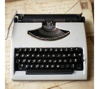 POADGBCN Máquina de Escribir Manual Antigua Clásica máquina de Escribir portátil de Estilo clásico para Escribir Cartas y Notas Decoración para el Escritorio de la Oficina en casa(White)