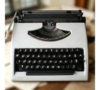 POADGBCN Máquina de Escribir Manual Vintage portátil Clásica máquina de Escribir Antigua Máquina de Escribir Manual Retro para Escribir Cartas de Forma Creativa(White)