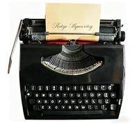 POADGBCN Máquina de Escribir Retro de Estilo Antiguo Clásica máquina de Escribir Manual Vintage para Escribir Cartas y Notas(Black)