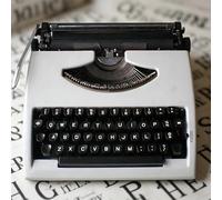 POADGBCN Máquina de Escribir Retro de Estilo Antiguo Clásica máquina de Escribir Manual Vintage para Escribir Cartas y Notas(White)