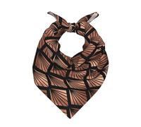 Poadnly Abanicos Art Déco en oro rosa sobre negro,Bufanda tipo bandana para hombre y mujer: pañuelos elegantes y versátiles para el cuello y la cabeza.