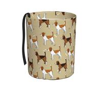 Poadnly Animal mascota Beagle lindo e inteligente de dibujos animados,Cubo de basura colgante para coche, resistente al agua, ideal para acampar y viajar.