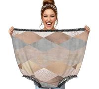 Poadnly Argyle de mármol Color Cobre y Oro Rosa,Ropa Interior Grande para mamá, Ropa Interior novedosa de Gran tamaño, Bragas de Abuela, Regalos de Broma