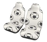 Poadnly Balón de fútbol,Funda para Asiento de Coche Protectores para Asientos Delanteros de Coche, 2 Unidades