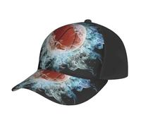 Poadnly Baloncesto Abstracto,Gorra de béisbol Ajustable, Estilo clásico de papá, Gorra de Camionero