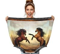 Poadnly Caballo Saltando Impreso,Ropa Interior Grande para mamá, Ropa Interior novedosa de Gran tamaño, Bragas de Abuela, Regalos de Broma