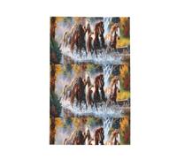 Poadnly Caballos de los Indios nativos Americanos,Paños de Cocina absorbentes con diseño de gofre Toalla de Cocina, 41 x 66 cm