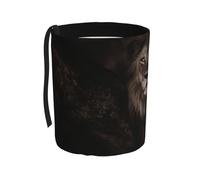 Poadnly Caída del león en 3D,Cubo de basura colgante para coche, resistente al agua, ideal para acampar y viajar.