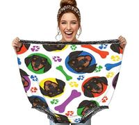 Poadnly Cara juguetona de Perro Salchicha,Ropa Interior Grande para mamá, Ropa Interior novedosa de Gran tamaño, Bragas de Abuela, Regalos de Broma
