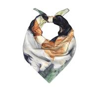 Poadnly Cavalier King Charles Spaniel dorado negro,Bufanda tipo bandana para hombre y mujer: pañuelos elegantes y versátiles para el cuello y la cabeza.