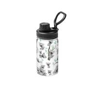 Poadnly Coala,Botella de agua aislada de 12 oz, taza de café de acero inoxidable, termo al vacío, botella de agua