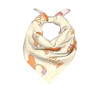 Poadnly Corgi con huesos y palabras,Bufanda tipo bandana para hombre y mujer: pañuelos elegantes y versátiles para el cuello y la cabeza.