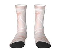 Poadnly Delicado mármol rosa con imitación de oro rosa.,Calcetines de compresión deportivos unisex Medias para adultos.