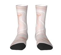 Poadnly Delicado mármol rosa con imitación de oro rosa.,Calcetines de compresión deportivos unisex Medias para adultos.
