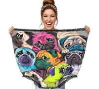 Poadnly Divertido Perro Pug de Dibujos Animados,Ropa Interior Grande para mamá, Ropa Interior novedosa de Gran tamaño, Bragas de Abuela, Regalos de Broma