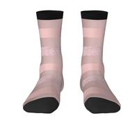 Poadnly Elegante raya rosa ruborizada con brillo dorado rosa,Calcetines de compresión deportivos unisex Medias para adultos.