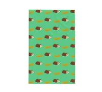 Poadnly Erizos y Hojas,Paños de Cocina absorbentes con diseño de gofre Toalla de Cocina, 41 x 66 cm