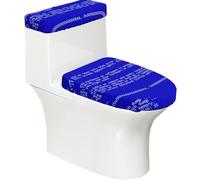 Poadnly Errores clásicos de la Pantalla Azul de la Muerte,Juego de 2 Tapas Reutilizables para Inodoro, Resistentes al Polvo y a Las Salpicaduras, Ideales para el baño.