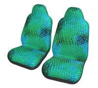 Poadnly Escama de Serpiente,Funda para Asiento de Coche Protectores para Asientos Delanteros de Coche, 2 Unidades