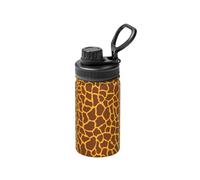 Poadnly Estampado de jirafa,Botella de agua aislada de 12 oz, taza de café de acero inoxidable, termo al vacío, botella de agua