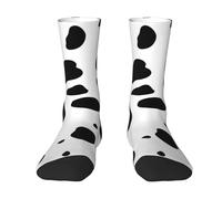 Poadnly Estampado de perro dálmata con manchas negras,Calcetines de compresión deportivos unisex Medias para adultos.