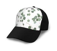 Poadnly Eucalipto dólar de Plata Verde,Gorra de béisbol clásica Ajustable, Gorra de papá, Gorra de Camionero Unisex.