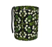 Poadnly Flor de edelweiss alpina suiza,Cubo de basura colgante para coche, resistente al agua, ideal para acampar y viajar.