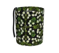 Poadnly Flor de edelweiss alpina suiza,Cubo de basura colgante para coche, resistente al agua, ideal para acampar y viajar.