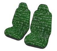 Poadnly Fórmulas de Ecuaciones matemáticas,Funda para Asiento de Coche Protectores para Asientos Delanteros de Coche, 2 Unidades