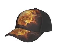 Poadnly Fuego de Baloncesto,Gorra de béisbol Ajustable, Estilo clásico de papá, Gorra de Camionero