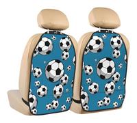 Poadnly Fútbol americano,Paquete de 2 alfombrillas protectoras para asiento trasero de coche, organizador duradero para asiento trasero.