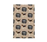 Poadnly Guau Beagle,Paños de Cocina absorbentes con diseño de gofre Toalla de Cocina, 41 x 66 cm