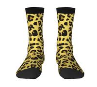 Poadnly Guepardo leopardo amarillo,Calcetines de compresión deportivos unisex Medias para adultos.