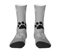 Poadnly Huella de pata de perro,Calcetines de compresión deportivos unisex Medias para adultos.