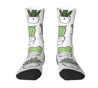 Poadnly Impresión de cactus dibujada a mano,Calcetines de compresión deportivos unisex Medias para adultos.