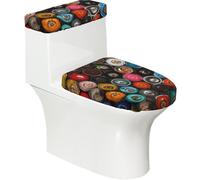Poadnly Lata de Pintura en Aerosol,Juego de 2 Tapas Reutilizables para Inodoro, Resistentes al Polvo y a Las Salpicaduras, Ideales para el baño.