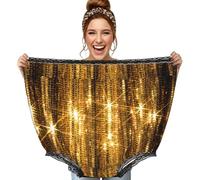 Poadnly Lentejuelas Doradas Brillantes,Ropa Interior Grande para mamá, Ropa Interior novedosa de Gran tamaño, Bragas de Abuela, Regalos de Broma