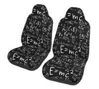 Poadnly Ley de fórmula física E=Mc2,Funda para Asiento de Coche Protectores para Asientos Delanteros de Coche, 2 Unidades