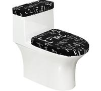 Poadnly Ley de la fórmula física E=MC²,Juego de 2 Tapas Reutilizables para Inodoro, Resistentes al Polvo y a Las Salpicaduras, Ideales para el baño.